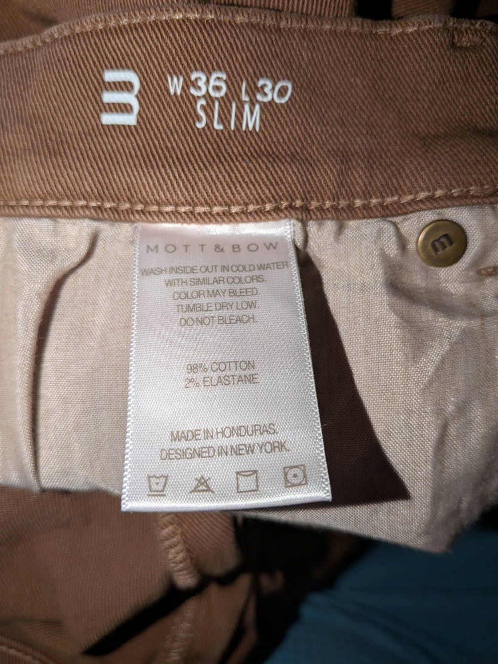 Straight Leg Women's Jeans in Brown - Picture 11 of 11